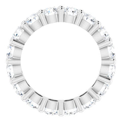 10K White Gold 4 1/3 CTW Natural Diamond Eternity Band Size 7.25