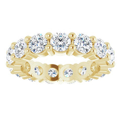 10K Yellow Gold 3 5/8 CTW Natural Diamond Eternity Band Size 5