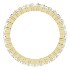 10K Yellow Gold 1 CTW Natural Diamond Eternity Band Size 4.75