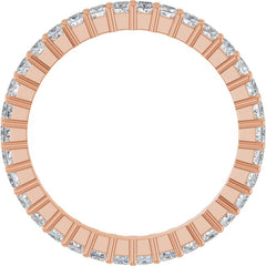 10K Rose Gold 1 1/5 CTW Natural Diamond Eternity Band Size 7