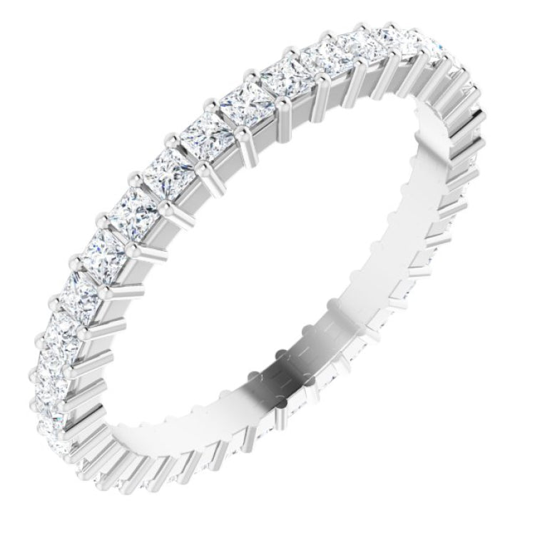 10K White Gold 1 1/4 CTW Natural Diamond Eternity Band Size 9