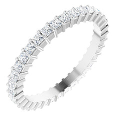 10K White Gold 1 1/4 CTW Natural Diamond Eternity Band Size 9