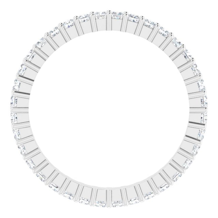 10K White Gold 1 1/4 CTW Natural Diamond Eternity Band Size 9