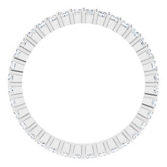 10K White Gold 1 1/4 CTW Natural Diamond Eternity Band Size 9