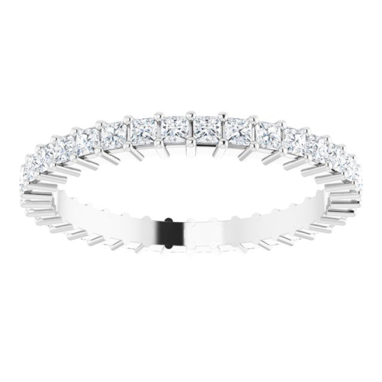 10K White Gold 1 1/4 CTW Natural Diamond Eternity Band Size 9