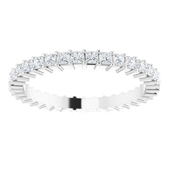 10K White Gold 1 1/4 CTW Natural Diamond Eternity Band Size 9