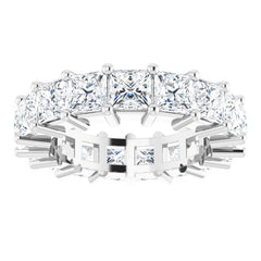 10K White Gold 6 3/4 CTW Lab-Grown Diamond Eternity Band Size 6.5