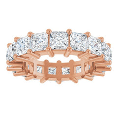 10K Rose Gold 6 3/4 CTW Lab-Grown Diamond Eternity Band Size 7
