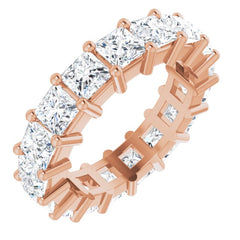 10K Rose Gold 6 3/4 CTW Lab-Grown Diamond Eternity Band Size 8