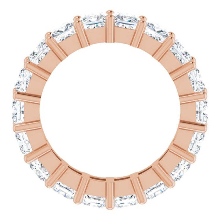 10K Rose Gold 7 1/5 CTW Lab-Grown Diamond Eternity Band Size 8.25