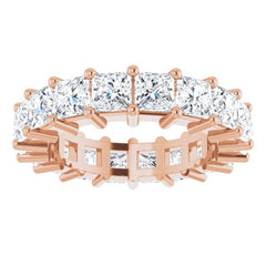 10K Rose Gold 7 1/5 CTW Lab-Grown Diamond Eternity Band Size 8.25