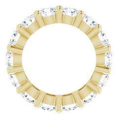 10K Yellow Gold 3 3/4 CTW Lab-Grown Diamond Eternity Band Size 4.25