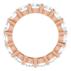 10K Rose Gold 4 CTW Lab-Grown Diamond Eternity Band Size 6