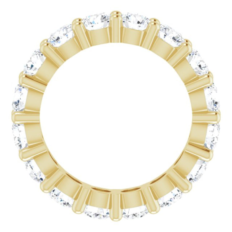 10K Yellow Gold 4 1/3 CTW Lab-Grown Diamond Eternity Band Size 6.75