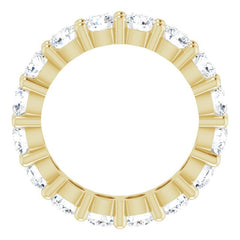 10K Yellow Gold 4 1/3 CTW Lab-Grown Diamond Eternity Band Size 6.75