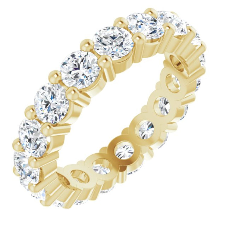 10K Yellow Gold 4 1/2 CTW Lab-Grown Diamond Eternity Band Size 8.75