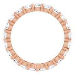 10K Rose Gold 1 1/4 CTW Lab-Grown Diamond Eternity Band Size 4.25