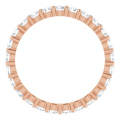 10K Rose Gold 1 1/2 CTW Lab-Grown Diamond Eternity Band Size 8.5