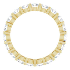 10K Yellow Gold 1 1/3 CTW Lab-Grown Diamond Eternity Band Size 4.5