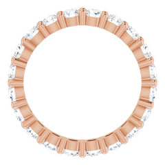 10K Rose Gold 1 3/8 CTW Lab-Grown Diamond Eternity Band Size 5.5