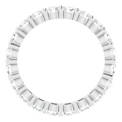 10K White Gold 1 3/8 CTW Lab-Grown Diamond Eternity Band Size 5.75