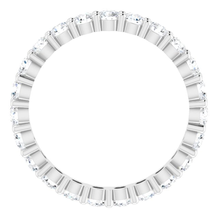 10K White Gold 1 5/8 CTW Lab-Grown Diamond Eternity Band Size 8.25