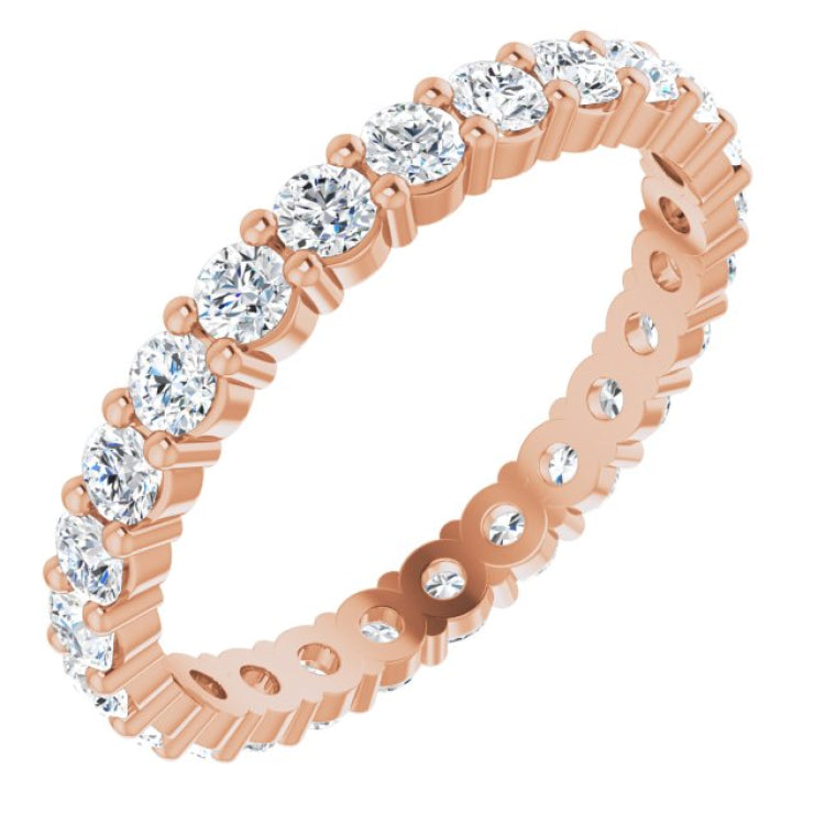 10K Rose Gold 1 5/8 CTW Lab-Grown Diamond Eternity Band Size 8.75