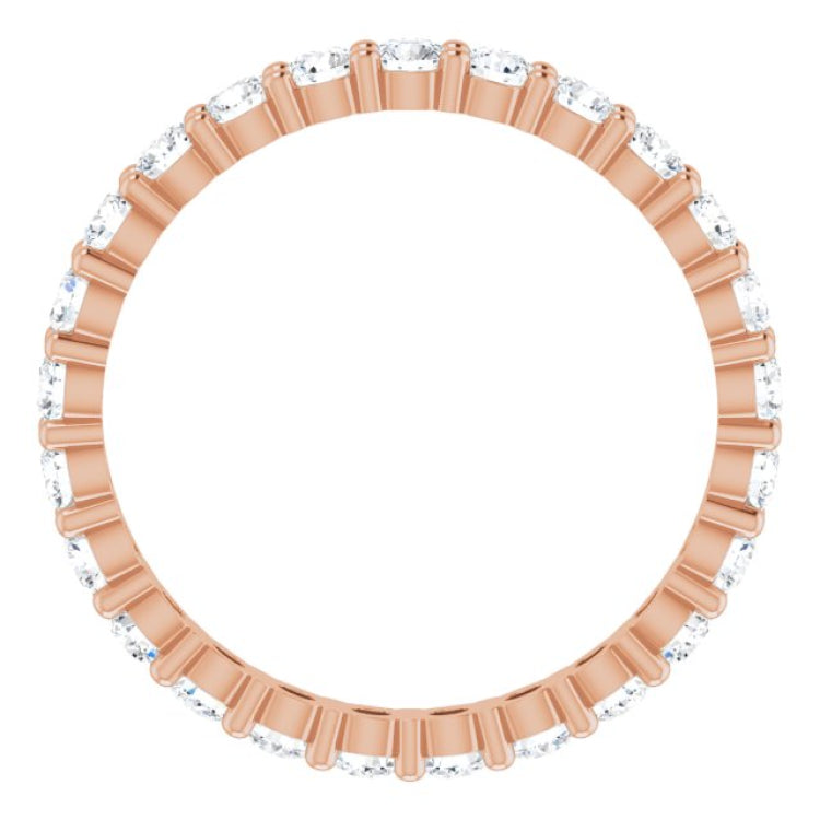 10K Rose Gold 1 5/8 CTW Lab-Grown Diamond Eternity Band Size 8.75