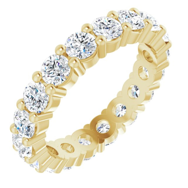 10K Yellow Gold 1 5/8 CTW Lab-Grown Diamond Eternity Band Size 4.25