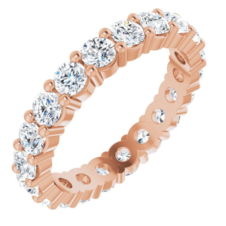 10K Rose Gold 1 5/8 CTW Lab-Grown Diamond Eternity Band Size 4.75