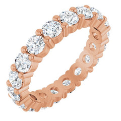10K Rose Gold 1 5/8 CTW Lab-Grown Diamond Eternity Band Size 5