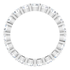 10K White Gold 1 3/4 CTW Lab-Grown Diamond Eternity Band Size 5.75