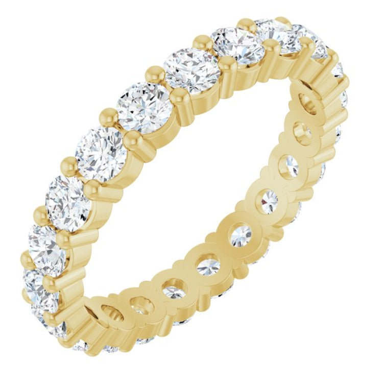 10K Yellow Gold 1 7/8 CTW Lab-Grown Diamond Eternity Band Size 8