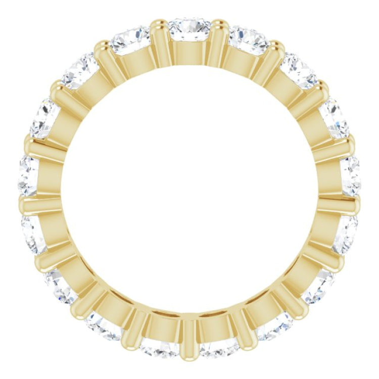 10K Yellow Gold 2 CTW Lab-Grown Diamond Eternity Band Size 4