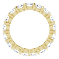 10K Yellow Gold 2 CTW Lab-Grown Diamond Eternity Band Size 4