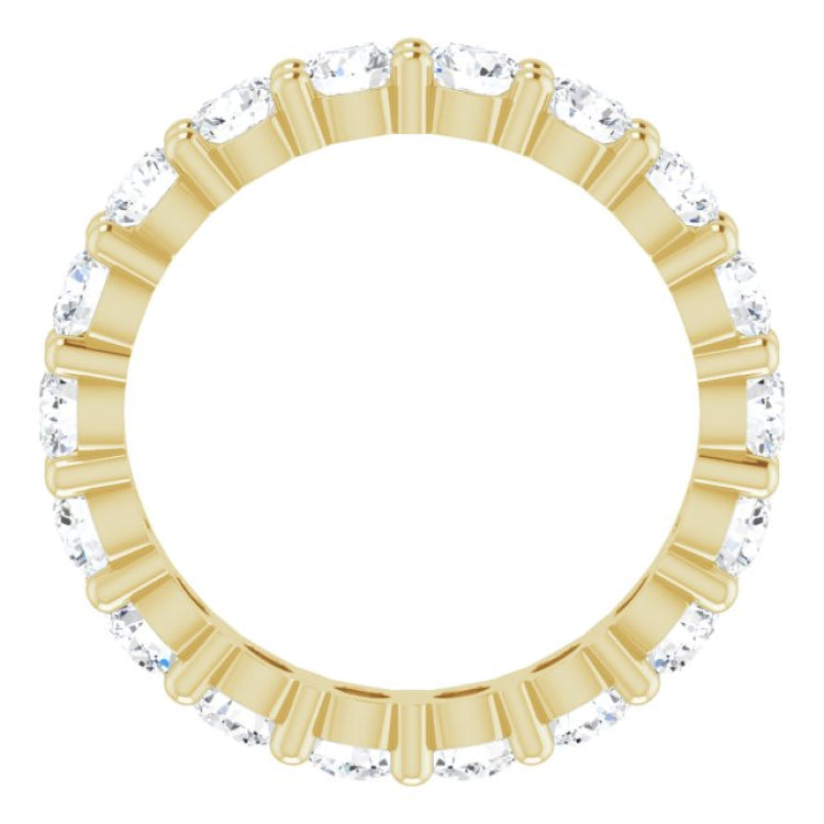 10K Yellow Gold 2 1/6 CTW Lab-Grown Diamond Eternity Band Size 6.25