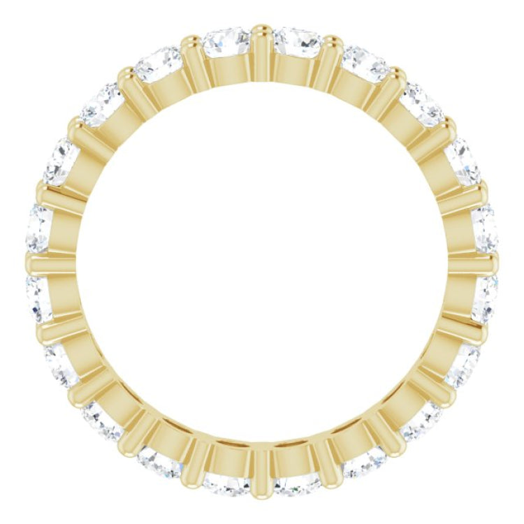 10K Yellow Gold 2 3/8 CTW Lab-Grown Diamond Eternity Band Size 7.75