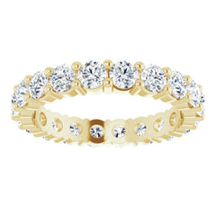 10K Yellow Gold 2 3/8 CTW Lab-Grown Diamond Eternity Band Size 7.75