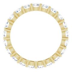 10K Yellow Gold 2 1/2 CTW Lab-Grown Diamond Eternity Band Size 9