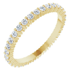 10K Yellow Gold 5/8 CTW Lab-Grown Diamond Eternity Band Size 6.75