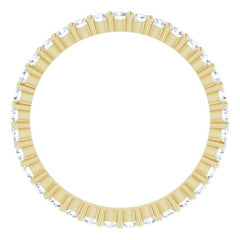 10K Yellow Gold 5/8 CTW Lab-Grown Diamond Eternity Band Size 6.75