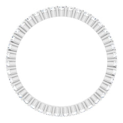10K White Gold 1/3 CTW Lab-Grown Diamond Eternity Band Size 5.25