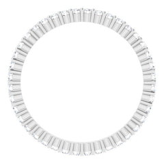 10K White Gold 1/3 CTW Lab-Grown Diamond Eternity Band Size 6