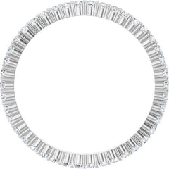 10K White Gold 1/3 CTW Lab-Grown Diamond Eternity Band Size 7