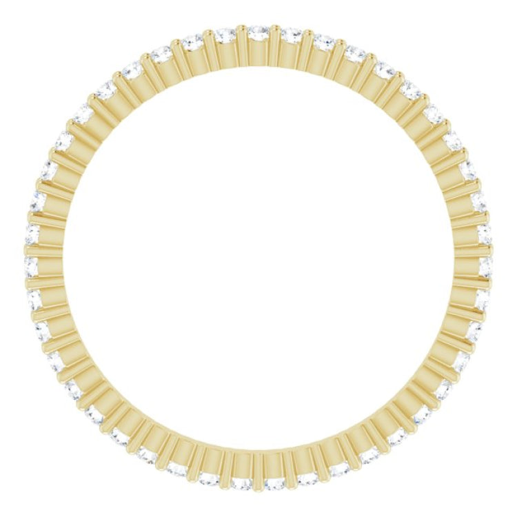 10K Yellow Gold 3/8 CTW Lab-Grown Diamond Eternity Band Size 7.25