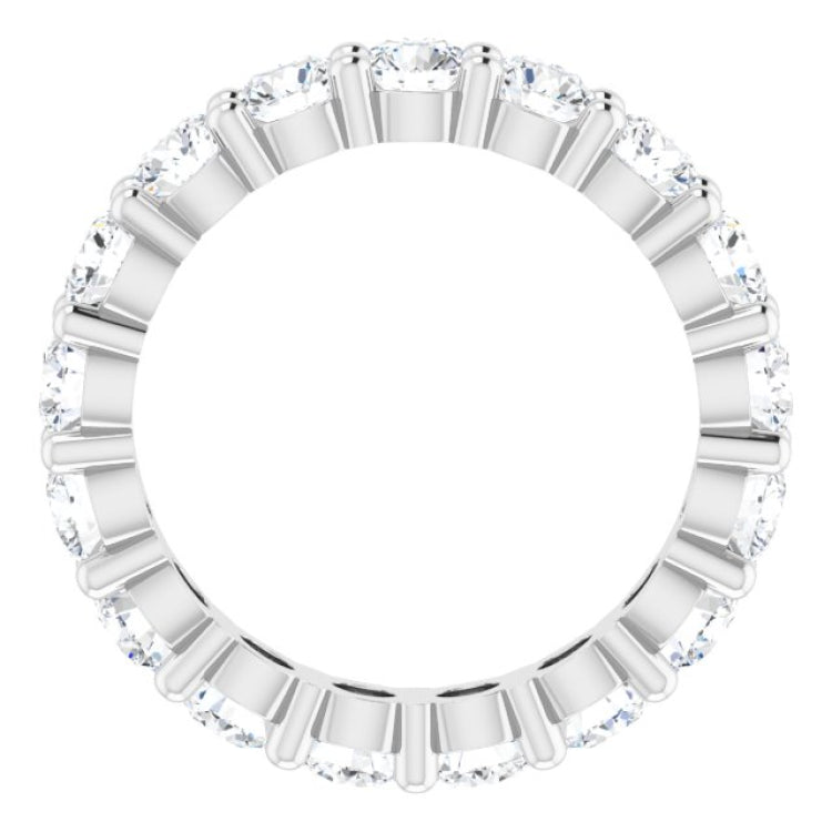 10K White Gold 2 1/2 CTW Lab-Grown Diamond Eternity Band Size 5.25