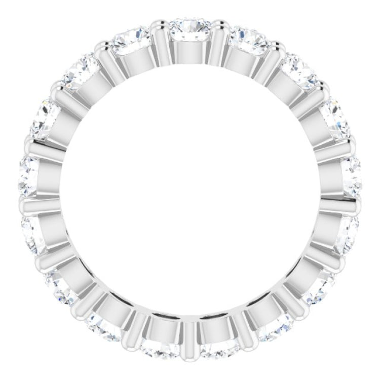 10K White Gold 2 1/2 CTW Lab-Grown Diamond Eternity Band Size 5.75