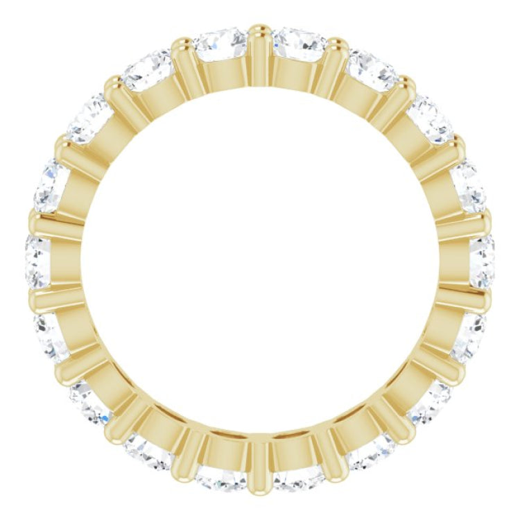 10K Yellow Gold 2 3/4 CTW Lab-Grown Diamond Eternity Band Size 6.5