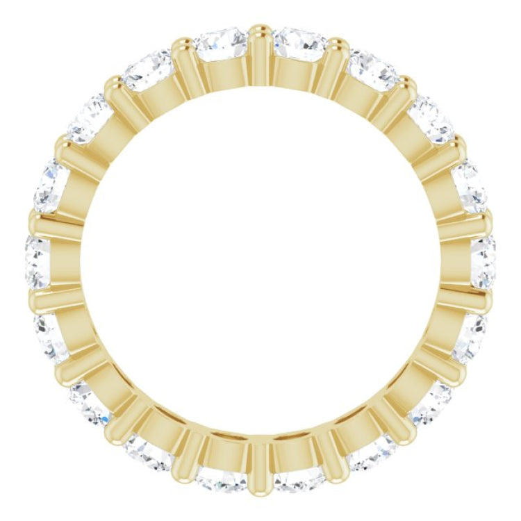 10K Yellow Gold 2 3/4 CTW Lab-Grown Diamond Eternity Band Size 6.75