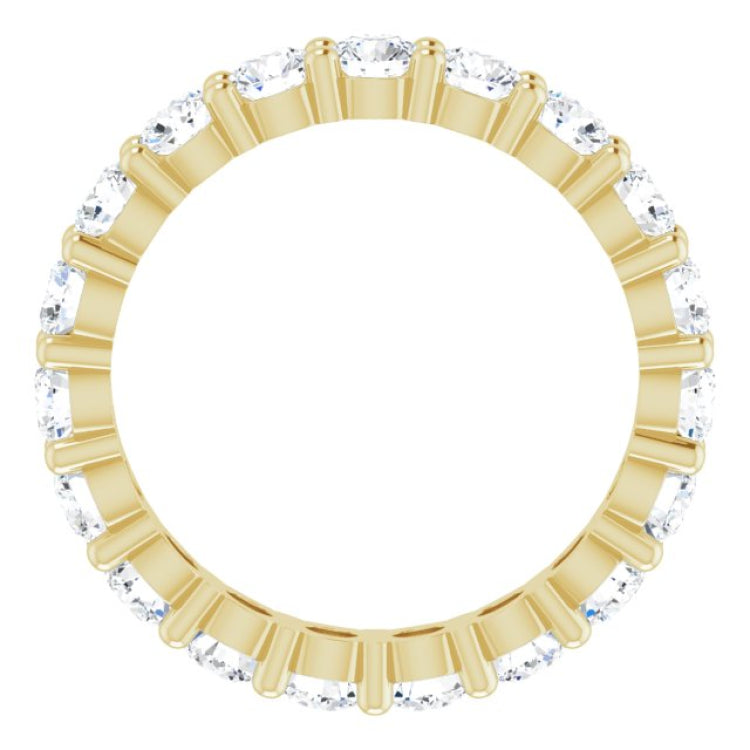 10K Yellow Gold 2 7/8 CTW Lab-Grown Diamond Eternity Band Size 8